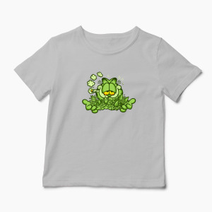 Tricou Personalizat Garfield Enjoy 420 - Copii-Gri