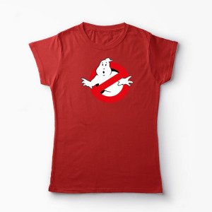 Tricou Personalizat Ghostbusters - Femei-Roșu