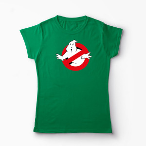 Tricou Personalizat Ghostbusters - Femei-Verde