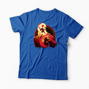 Tricou Personalizat God Of War Adventură cu Tată - Bărbați-Albastru Regal