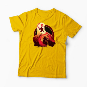 Tricou Personalizat God Of War Adventură cu Tată - Bărbați-Galben