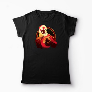 Tricou Personalizat God Of War Adventură cu Tată - Femei-Negru