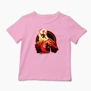 Tricou Personalizat God Of War Adventură cu Tată - Copii-Roz