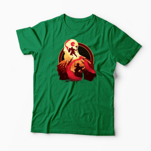 Tricou Personalizat God Of War Adventură cu Tată - Bărbați-Verde