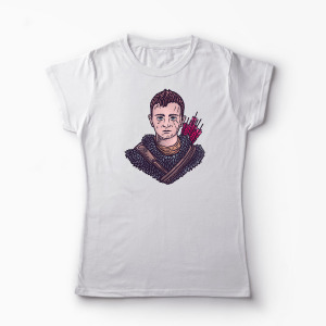 Tricou Personalizat God Of War Atreus - Femei-Alb