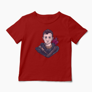 Tricou Personalizat God Of War Atreus - Copii-Roșu