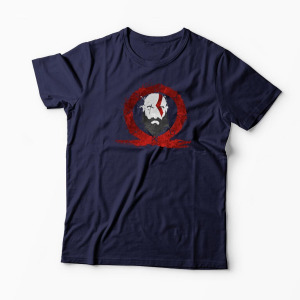Tricou Personalizat God Of War Kratos Logo - Bărbați-Bleumarin