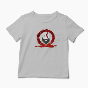 Tricou Personalizat God Of War Kratos Logo - Copii-Gri