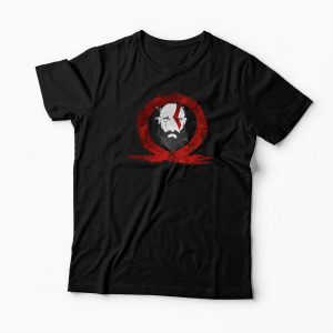 Tricou Personalizat God Of War Kratos Logo - Bărbați-Negru