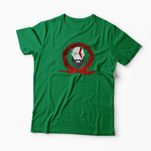 Tricou Personalizat God Of War Kratos Logo - Bărbați-Verde