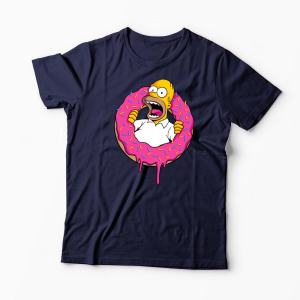 Tricou Personalizat Homer Simpson Sweet Cream - Bărbați-Bleumarin
