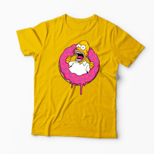 Tricou Personalizat Homer Simpson Sweet Cream - Bărbați-Galben