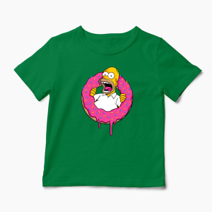 Tricou Personalizat Homer Simpson Sweet Cream - Copii-Verde