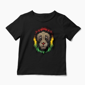 Tricou Personalizat Iron Lion Zion - Copii-Negru