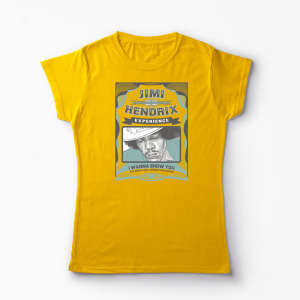 Tricou Personalizat Jimi Hendrix Experience - Femei-Galben