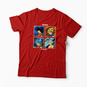 Tricou Personalizat Kakarot Saiyan Dragon Ball Z - Bărbați-Roșu
