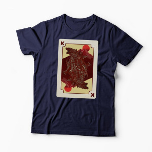 Tricou Personalizat King Card Godzilla Poker - Bărbați-Bleumarin