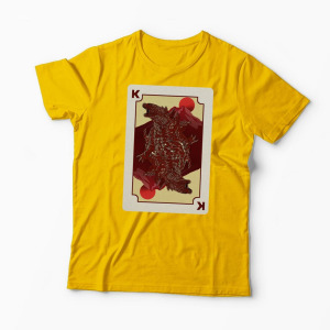 Tricou Personalizat King Card Godzilla Poker - Bărbați-Galben