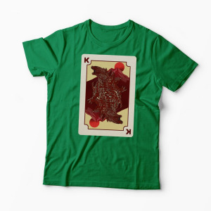 Tricou Personalizat King Card Godzilla Poker - Bărbați-Verde