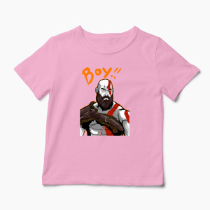 Tricou Personalizat Kratos BOY! - Copii-Roz
