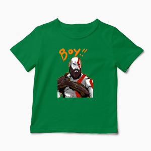 Tricou Personalizat Kratos BOY! - Copii-Verde