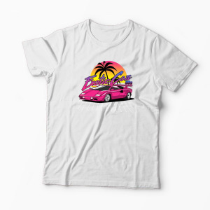 Tricou Personalizat Lamborghini Countach - Bărbați-Alb
