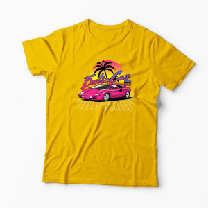 Tricou Personalizat Lamborghini Countach - Bărbați-Galben