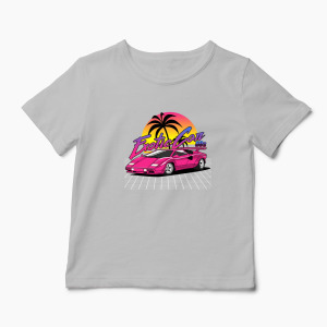 Tricou Personalizat Lamborghini Countach - Copii-Gri
