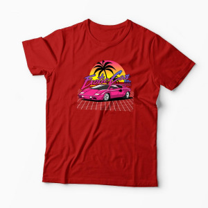 Tricou Personalizat Lamborghini Countach - Bărbați-Roșu