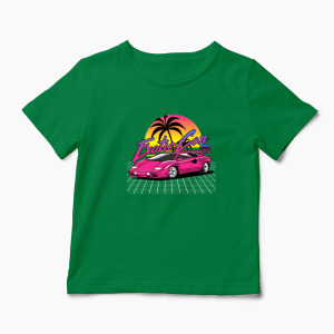 Tricou Personalizat Lamborghini Countach - Copii-Verde