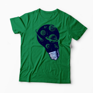 Tricou Personalizat Lumini Spațiale - Bărbați-Verde