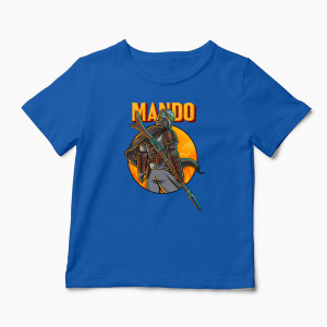 Tricou Personalizat Mando This is The Way - Copii-Albastru Regal