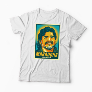 Tricou Personalizat Maradona RIP 1960-2020 - Bărbați-Alb
