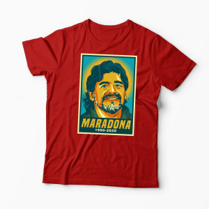 Tricou Personalizat Maradona RIP 1960-2020 - Bărbați-Roșu
