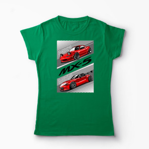 Tricou Personalizat Mazda MX-5 NA ND - Femei-Verde