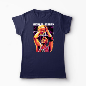 Tricou Personalizat Michael Jordan 23 - Femei-Bleumarin