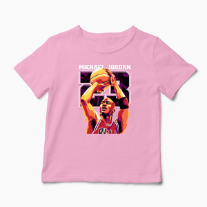 Tricou Personalizat Michael Jordan 23 - Copii-Roz