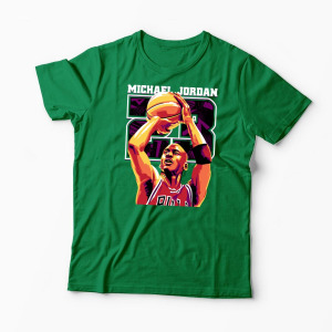 Tricou Personalizat Michael Jordan 23 - Bărbați-Verde