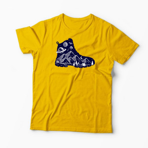 Tricou Personalizat Pas Spre Natură - Step To Nature - Bărbați-Galben