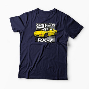 Tricou Personalizat Pasionați Mazda RX7 - Bărbați-Bleumarin