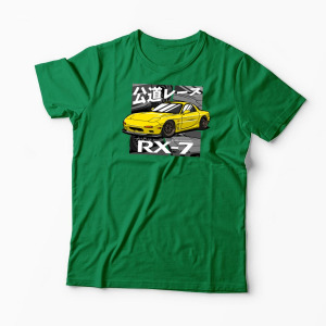 Tricou Personalizat Pasionați Mazda RX7 - Bărbați-Verde