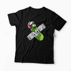 Tricou Personalizat Pickle Rick Taped Art - Rick and Morty - Bărbați-Negru