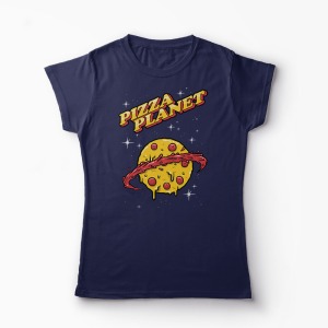 Tricou Personalizat Pizza Planet - Femei-Bleumarin