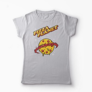 Tricou Personalizat Pizza Planet - Femei-Gri