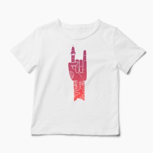 Tricou Personalizat ROCKet Ship - Copii-Alb