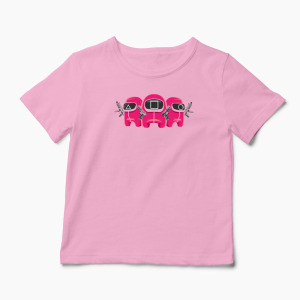 Tricou Personalizat Squid Game Imposter 1 - Copii-Roz