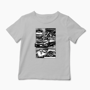 Tricou Personalizat Subaru WRX STI - Copii-Gri
