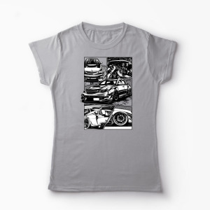 Tricou Personalizat Subaru WRX STI - Femei-Gri
