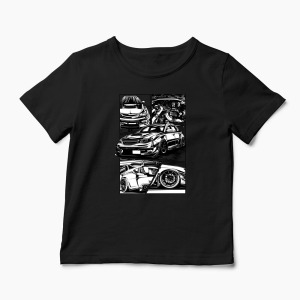Tricou Personalizat Subaru WRX STI - Copii-Negru