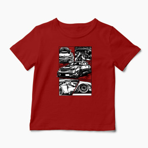 Tricou Personalizat Subaru WRX STI - Copii-Roșu